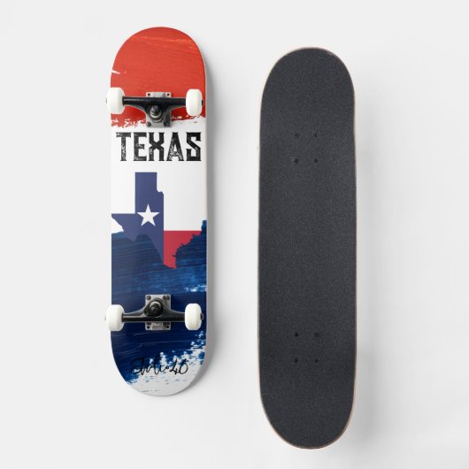 Skateboard für Texas-Flagge (Vorderseite)