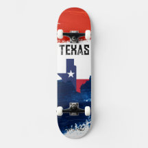 Skateboard für Texas-Flagge