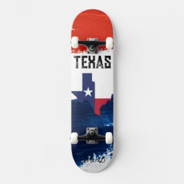 Skateboard für Texas-Flagge