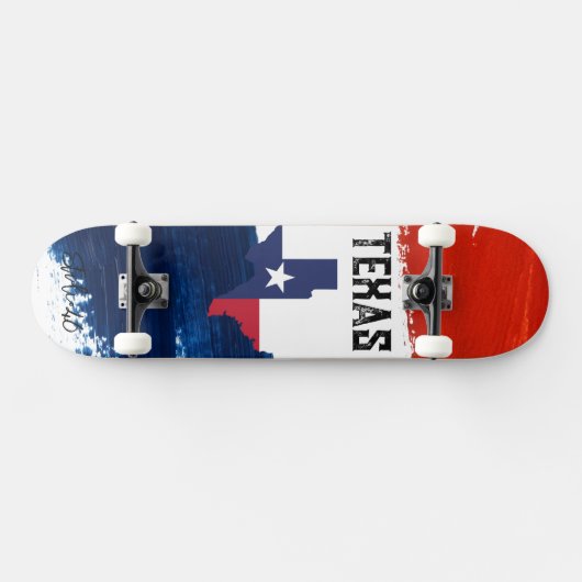 Skateboard für Texas-Flagge (Horizontal)