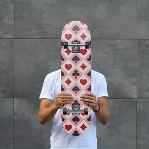 Skateboard für Vintage Spielkarten