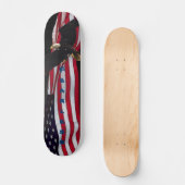Skateboard "Furless" Eagle/US-Flagge (Vorderseite)