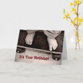 Skateboard Geburtstagkarte Karte (Gelbe Blume)