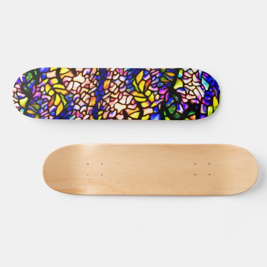 Skateboard-gekettetes Glass-Louis Tiffany 1 Skateboard (Horizontal)