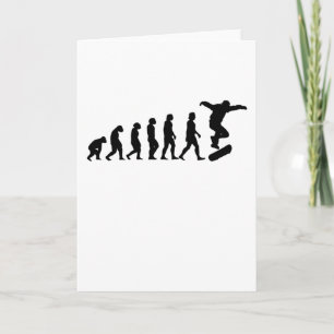 Skateboard-Geschenk für Evolution Karte