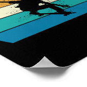 Skateboard-Geschenk - Vintage-Skateboarder Poster (Ecke)