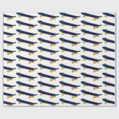 Skateboard Geschenkpapier (Flach)