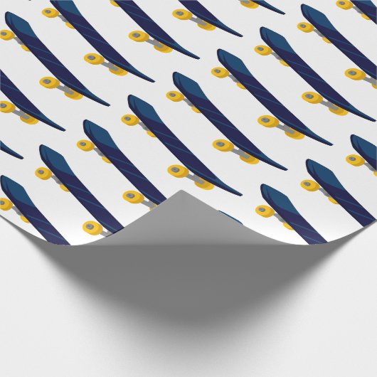 Skateboard Geschenkpapier (Ecke)