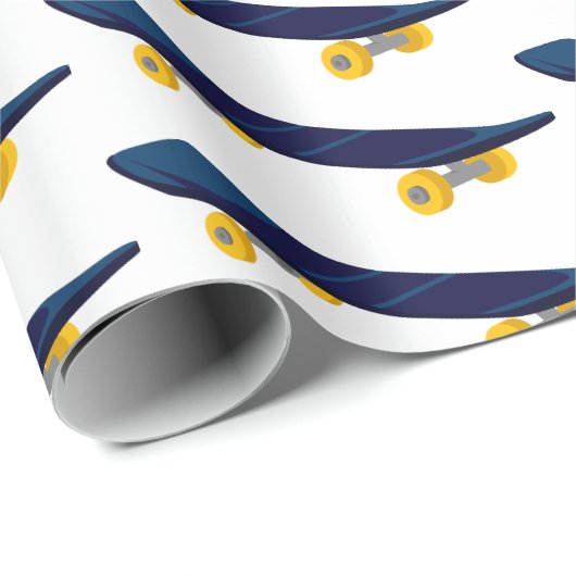 Skateboard Geschenkpapier (Rolleneckpunkt)