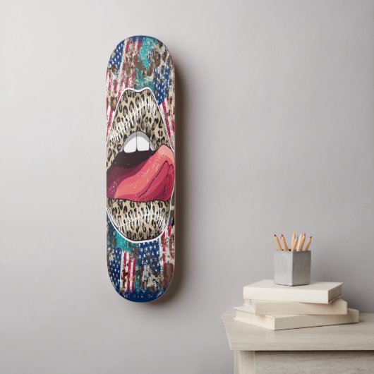 Skateboard Girls Lips (Wandkunst)