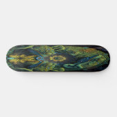 Skateboard Girly 3 Green Artistic Frogs (Horizontal)