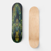 Skateboard Girly 3 Green Artistic Frogs (Vorderseite)