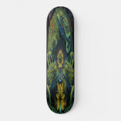 Skateboard Girly 3 Green Artistic Frogs (Vorderseite)
