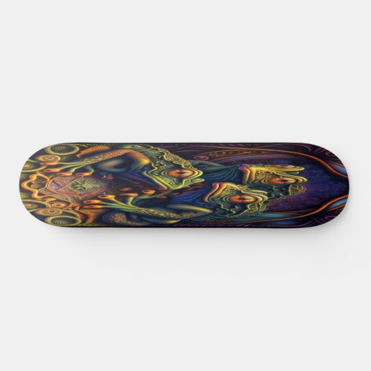 Skateboard Girly Artistic Frogs (Horizontal)