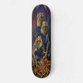 Skateboard Girly Artistic Frogs (Vorderseite)