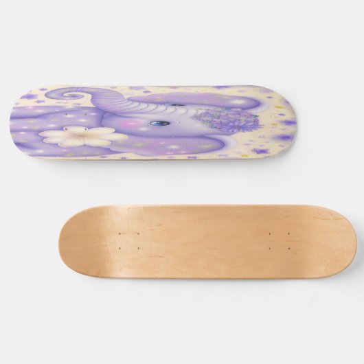 Skateboard Girly beautiful Blume (Horizontal)