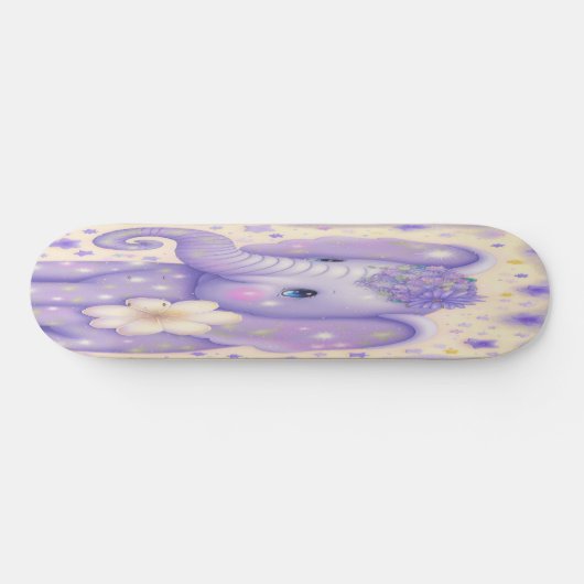 Skateboard Girly beautiful Blume (Horizontal)