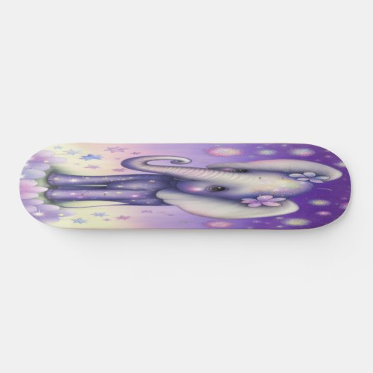 Skateboard Girly Blume Babyelefone (Horizontal)