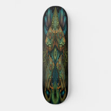 Skateboard Girly Fairy Gold Frogs