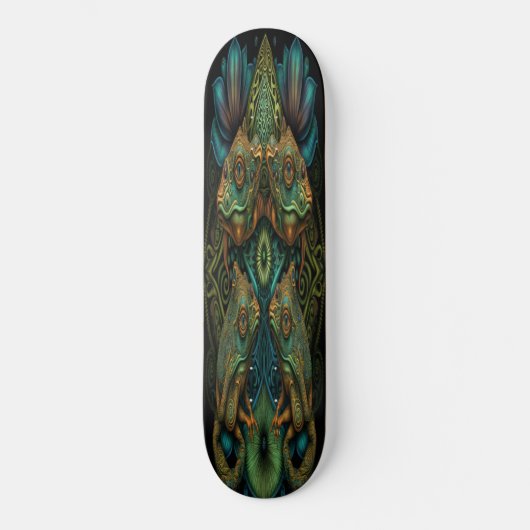 Skateboard Girly Fairy Gold Frogs (Vorderseite)