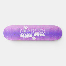Skateboard Girly Glitzer Hunde Positive Aufnahme