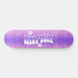 Skateboard Girly Glitzer Hunde Positive Aufnahme