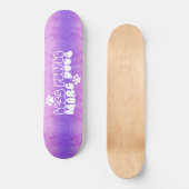 Skateboard Girly Glitzer Hunde Positive Aufnahme (Vorderseite)