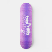 Skateboard Girly Glitzer Hunde Positive Aufnahme (Vorderseite)