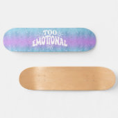 Skateboard Girly Glitzer Mermaid Blue Fun Wording (Horizontal)