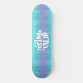 Skateboard Girly Glitzer Mermaid Wording (Vorderseite)