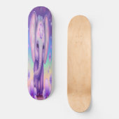 Skateboard Girly lila Elefant (Vorderseite)