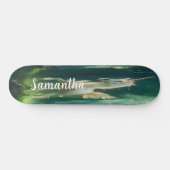 Skateboard Girly Old White Unicoron (Horizontal)