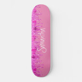 Skateboard Girly Pinky Glitzer (Vorderseite)