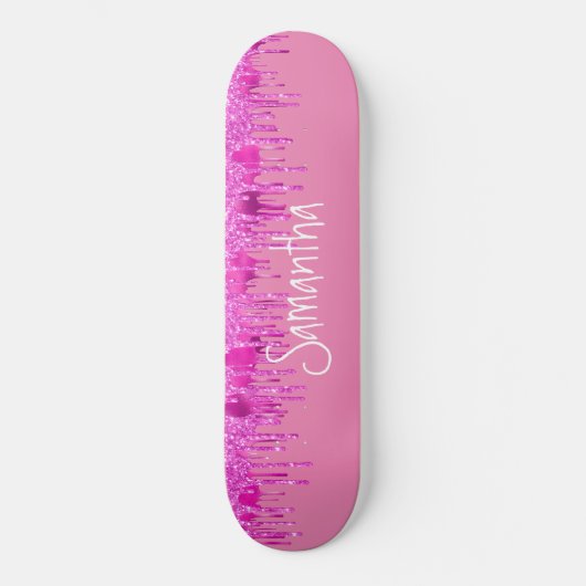 Skateboard Girly Pinky Glitzer (Vorderseite)