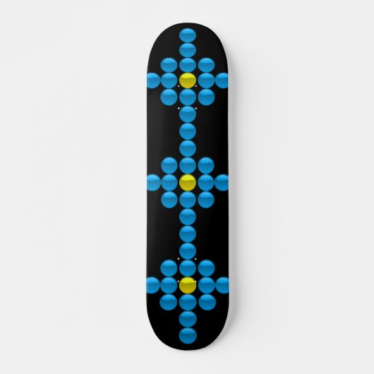 Skateboard "Glassy Buttons" (Vorne)