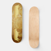 Skateboard Goldwölfe personalisiert (Vorderseite)