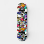 Skateboard - Graffiti-Design (Vorderseite)