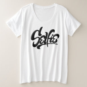 Skateboard Graffiti Selfie Street Art Letting Große Größe T-Shirt