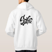 Skateboard Graffiti Selfie Street Art Letting Hoodie (Rückseite)