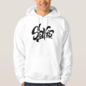 Skateboard Graffiti Selfie Street Art Letting Hoodie (Vorderseite)