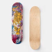 Skateboard Graffiti Tiger (Vorderseite)