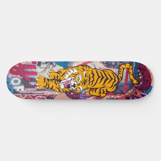 Skateboard Graffiti Tiger (Horizontal)