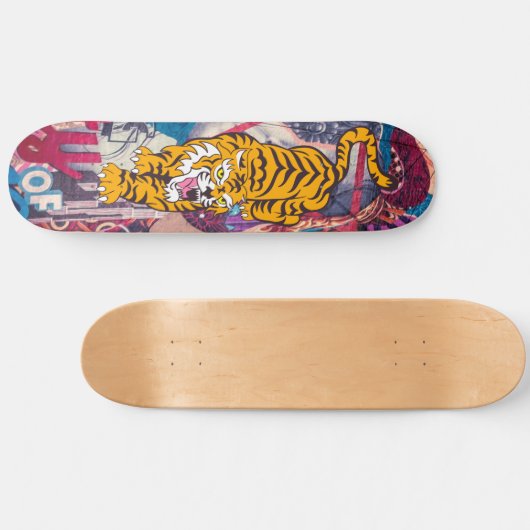 Skateboard Graffiti Tiger (Horizontal)