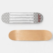 Skateboard Grau White (Horizontal)