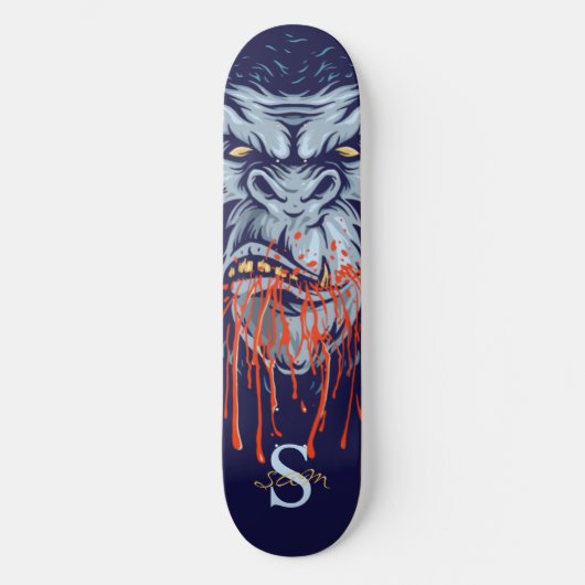 Skateboard Great Ape Skull Monogram (Vorderseite)