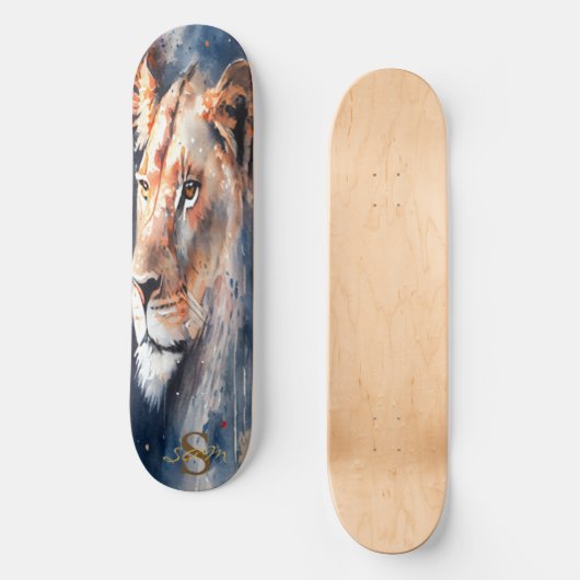 Skateboard Great lady Lion King of Jungle (Vorderseite)