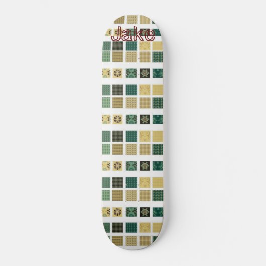 Skateboard Green Brown (Vorderseite)