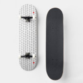 Skateboard - Grey Hearts Red Heart (Vorderseite)