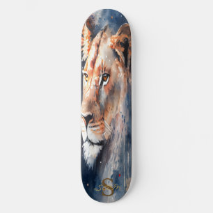Skateboard Große Dame Löwenkönig des Dschungels