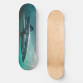 Skateboard Hai hungrig Raubtier. (Vorderseite)